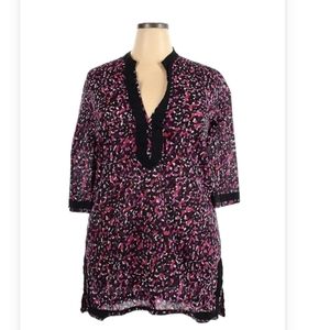 Land's End Henley style swimsuit coverup
